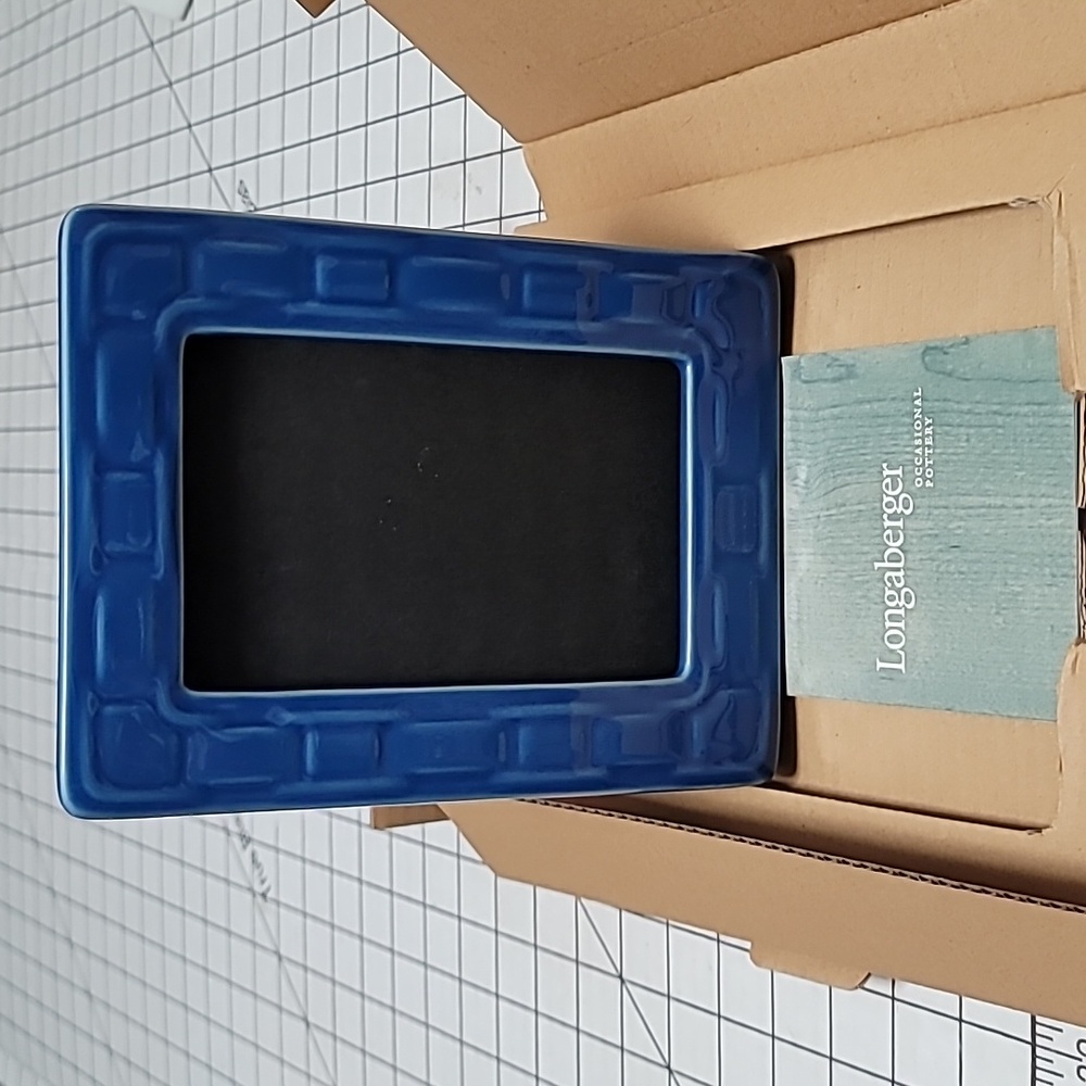 Longaberger Woven Traditions‎ 4" x 6" Picture Frame Cornflower Blue - NIB #4